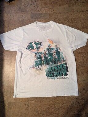 Saskatchewan Roughriders Bring Em Out Levelwear CFL Men's XL T-shirt Tee